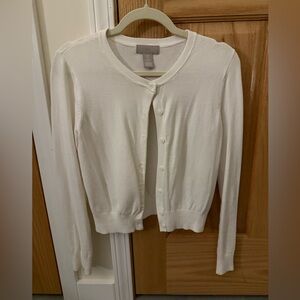 H&M White Cardigan